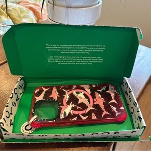 NWT Mag Safe iPhone 14 Pro Max Casetify Pink Shark Ultra Impact Case